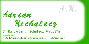 adrian michalecz business card